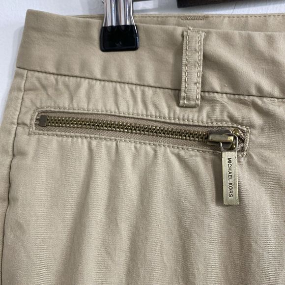 Michael Kors Pants Women's 8 Khaki Beige Twill Chino Career Uniform Work - Picture 8 of 11